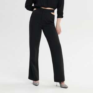 Sinsay - Hose mit Cut-Outs - Schwarz - damen - 8605A-99X