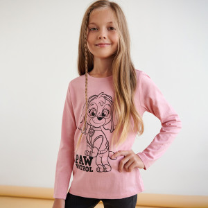Sinsay - Koszulka Psi Patrol - Różowy - dziewczynka - 8621M-30X