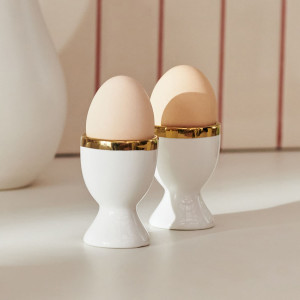 Sinsay - Kieliszki do jajek 2 pack - Biały - uniseks - 8629Y-00X