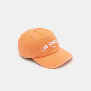 Sinsay - Czapka z daszkiem - Pomarańczowy - damski - 8631F-20X