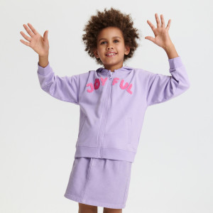 Sinsay - Bluza rozpinana - Fioletowy - dziewczynka - 8637C-04X