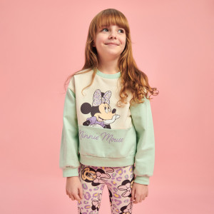 Sinsay - Bluza Myszka Minnie - Turkusowy - dziewczynka - 8643C-65X
