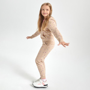Sinsay - Spodnie dresowe jogger - Beżowy - dziewczynka - 8648C-08X