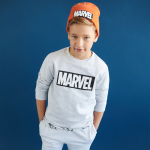 Sinsay - Bluza Marvel - Jasny szary - chłopiec - 8680M-09M