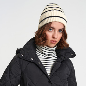 Sinsay - Czapka - Kremowy - damski - 8685F-01X