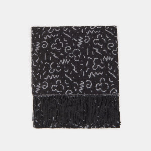 Sinsay - Szalik Disney - Czarny - damski - 8698A-99X