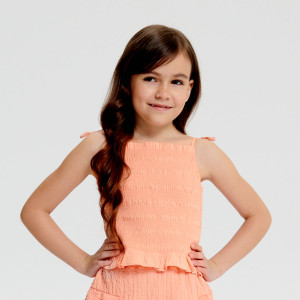 Sinsay - Bluzka na ramiączkach - Pomarańczowy - dziewczynka - 8702C-24X