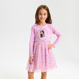 Sinsay - Sukienka Disney - Niebieski - dziewczynka - 8707C-54X