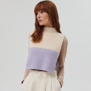 Sinsay - Komin - Fioletowy - damski - 8750F-04X