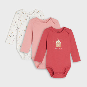 Sinsay - Body 3 pack - Czerwony - dziewczynka - 8753Q-41X