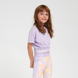 Sinsay - Koszulka oversize - Fioletowy - dziewczynka - 8775E-04X