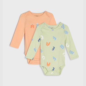 Sinsay - Body 2 pack - Zielony - chłopiec - 8790Q-07X