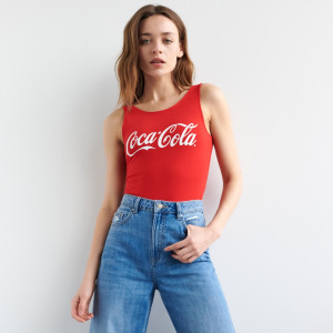 Sinsay - Κορμάκι Coca Cola - Κοκκινο - Γυναικείο - 8859J-33X