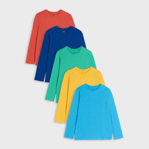 Sinsay - Koszulki 5 pack - Wielobarwny - chłopiec - 8881C-MLC