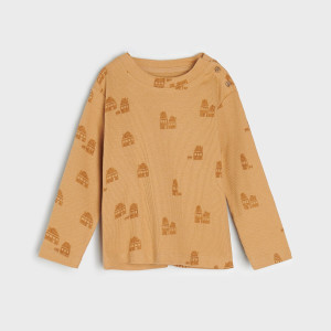 Sinsay - Koszulka - Brązowy - chłopiec - 8889C-82X