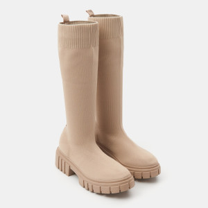 Sinsay - Kozaki - Beżowy - damski - 8952R-08X