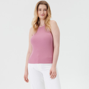 Sinsay - Top w prążki - Różowy - damski - 8954J-39X