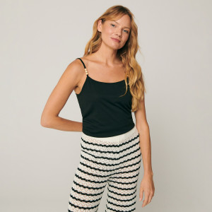 Sinsay - Top - Czarny - damski - 8994J-99X