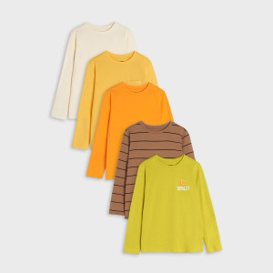 Sinsay - Koszulki 5 pack - Zielony - chłopiec - 9002C-71X