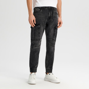 Sinsay - Cargo slim jeans - Schwarz - herren - 9032I-99J