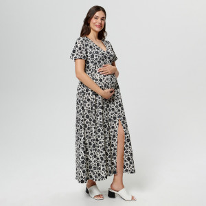 Sinsay - Sukienka maxi MAMA - Wielobarwny - damski - 9042T-MLC