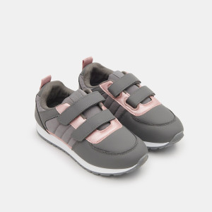 Sinsay - Sneakersy na rzepy - Szary - dziewczynka - 9065I-85X