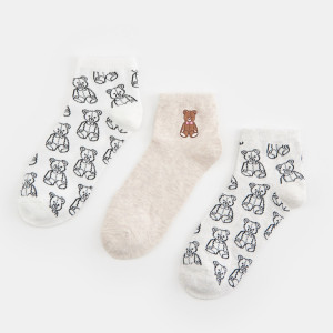 Sinsay - Skarpetki 3 pack - Wielobarwny - damski - 9090R-MLC