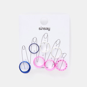 Sinsay - 7 darab gyűrű - Többszínű - Női - 9239F-MLC