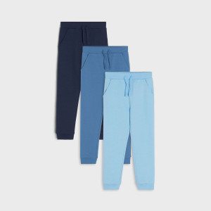 Sinsay - Spodnie dresowe jogger 3 pack - Niebieski - chłopiec - 9267C-50X