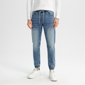 Sinsay - Jeansy jogger fit - Niebieski - męski - 9498I-50J