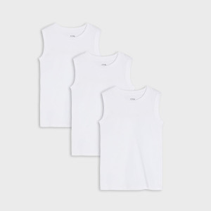 Sinsay - Koszulki 3 pack - Biały - chłopiec - 9525C-00X