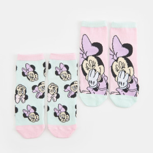 Sinsay - Skarpetki Myszka Minnie 2 pack - Turkusowy - dziewczynka - 9535I-65X