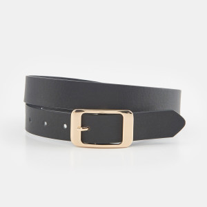 Sinsay - Pasek - Czarny - damski - 9535R-99X