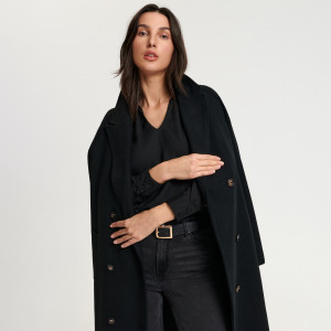 Sinsay - Pasek - Czarny - damski - 9558R-99X