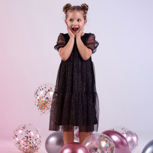 Sinsay - Sukienka tiulowa - Czarny - dziewczynka - 9559Q-99X