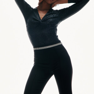 Sinsay - Pasek - Srebrny - damski - 9567R-SLV