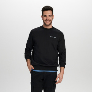 Sinsay - Bluza z nadrukiem - Czarny - męski - 9616C-99X