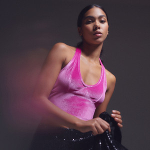 Sinsay - Crop top na ramiączkach - Różowy - damski - 9645A-42X