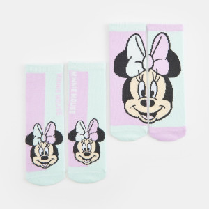 Sinsay - Skarpetki Myszka Minnie 2 pack - Turkusowy - dziewczynka - 9662I-65X