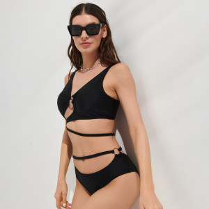 Sinsay - Bikini - Schwarz - damen - 9665T-99X