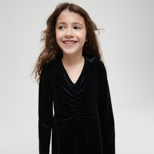 Sinsay - Sukienka midi - Czarny - dziewczynka - 9704Q-99X