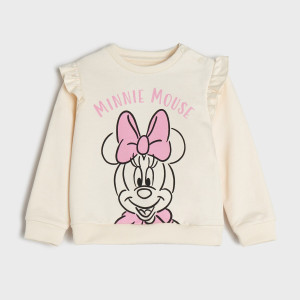 Sinsay - Bluza Myszka Minnie - Kremowy - dziewczynka - 978AC-01X