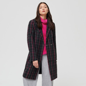 Sinsay - Płaszcz z wełną - Wielobarwny - damski - 9796A-MLC