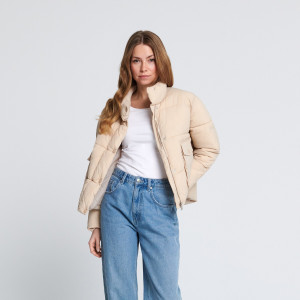 Sinsay - Kurtka pikowana - Kremowy - damski - 9807A-01X