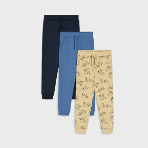 Sinsay - Spodnie dresowe jogger 3 pack - Beżowy - chłopiec - 9810L-08X