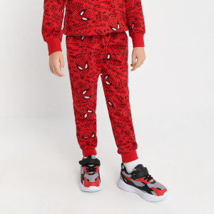 Sinsay - Spodnie dresowe jogger Spiderman - Fioletowy - chłopiec - 9812L-34X