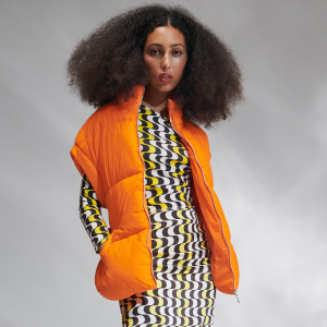 Sinsay - Kamizelka pikowana - Pomarańczowy - damski - 9816A-22X