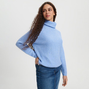 Sinsay - Sweter z golfem - Niebieski - damski - 9928A-05M
