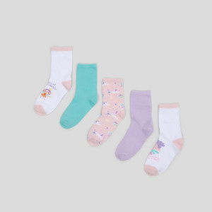 Sinsay - Skarpetki 5 pack - Wielobarwny - dziewczynka - 9952I-MLC