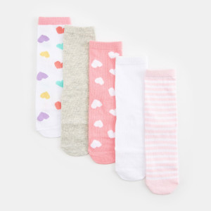 Sinsay - Skarpetki 5 pack - Wielobarwny - dziewczynka - 9953I-MLC